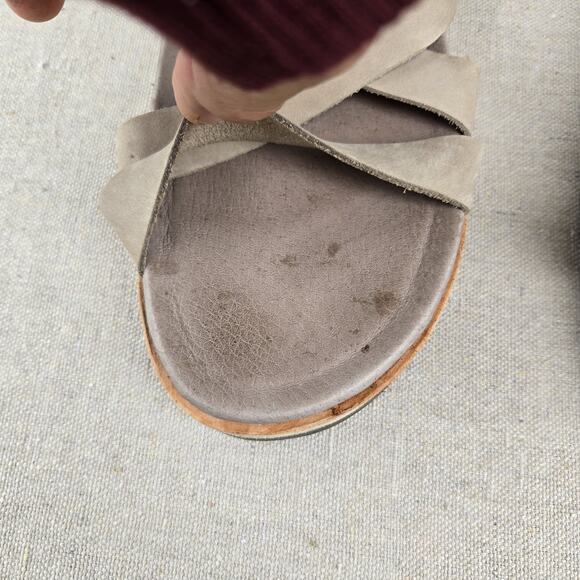 Merrell Juno Backstrap Moon Soft Nubuck Leather Strap Sandals Open Toe Womens 9 - Picture 8 of 10